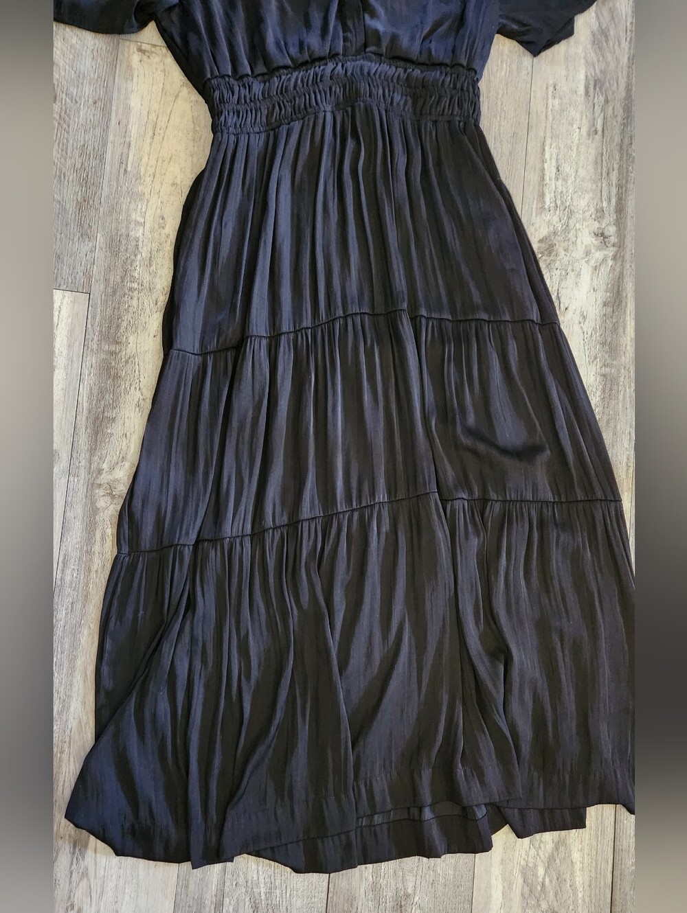 Destination Maternity Women’s Split Neck Maternity Maxi Dress - Picture 5 of 9